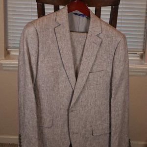 Apt 9 Gray Linen Suit Regular Fit - Size 40S 34Wx29L